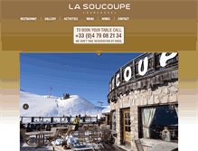 Tablet Screenshot of lasoucoupe.com